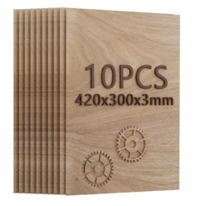10pcs 3mm Thickness A3 420x300mm Black Walnut Plywood