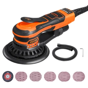 Orbital Sander 350W Brushless 10000 PRM 6 Variable Speed Electric for Woodworking Detail Sanding