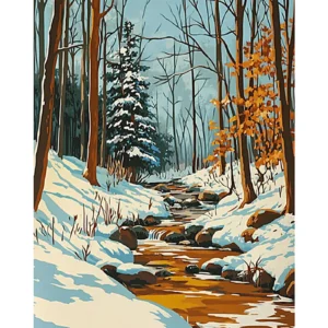 Winter Forest  Paint By Numbers Kit