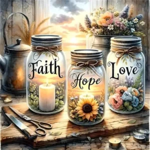 Paint by Number Kits Faith, Hope & Love
