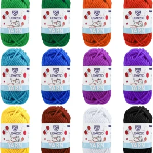12 Acrylic Yarn Skeins
